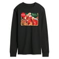 thumbnail image 1 of Coca-Cola - Santa at Coke Cooler - Men's Long Sleeve Graphic T-shirt, 1 of 5