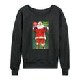 thumbnail image 1 of Coca-Cola - Vintage Santa With Coke Bottles - Women's French Terry Long Sleeve Pullover, 1 of 5