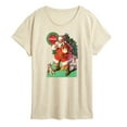 thumbnail image 1 of Coca-Cola - Vintage Santa With Dog - Women's Short Sleeve Graphic T-Shirt, 1 of 4