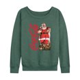 thumbnail image 1 of Coca-Cola - Vintage Santa With Presents - Women's French Terry Long Sleeve Pullover, 1 of 5