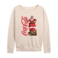 thumbnail image 1 of Coca-Cola - Vintage Santa With Presents - Women's French Terry Long Sleeve Pullover, 1 of 5