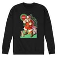 thumbnail image 1 of Coca-Cola - Vintage Santa with Dog - Men's Long Sleeve Crew Fleece Sweatshirt, 1 of 4