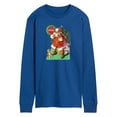 thumbnail image 1 of Coca-Cola - Vintage Santa with Dog - Men's Long Sleeve Graphic T-shirt, 1 of 4