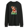 thumbnail image 1 of Coca-Cola - Vintage Santa with Dog - Men's Long Sleeve Graphic T-shirt, 1 of 4