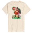 thumbnail image 1 of Coca-Cola - Vintage Santa with Dog - Men's Short Sleeve Graphic T-shirt, 1 of 4