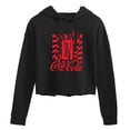 thumbnail image 1 of Coca-Cola - Warped Coke Can  - Juniors Cropped Pullover Hoodie, 1 of 5