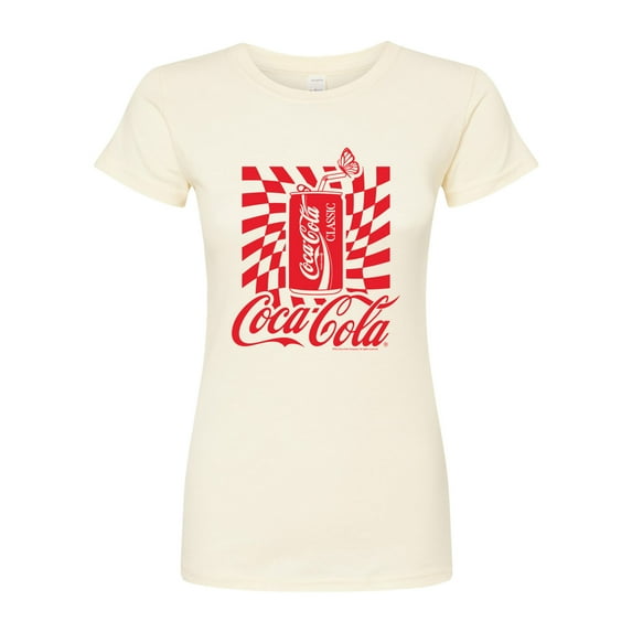 Coca-Cola - Warped Coke Can - Juniors Fitted Graphic T-Shirt