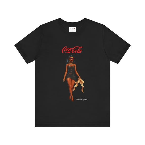 Coca Cola Women's Relaxed Fit Short-Sleeve Crewneck T Shirt