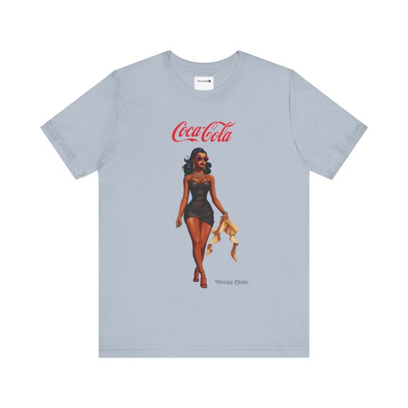 Coca Cola Women's Relaxed Fit Short-Sleeve Crewneck T Shirt