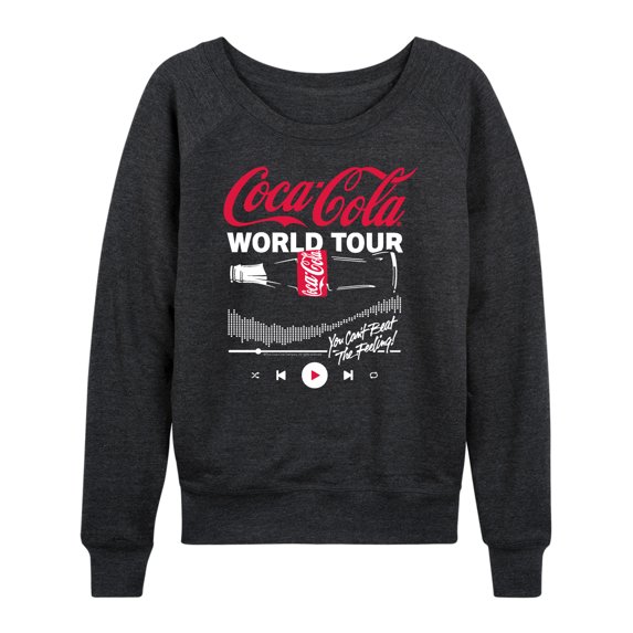 Coca-Cola- World Tour Bottle - Women's French Terry Long Sleeve Pullover