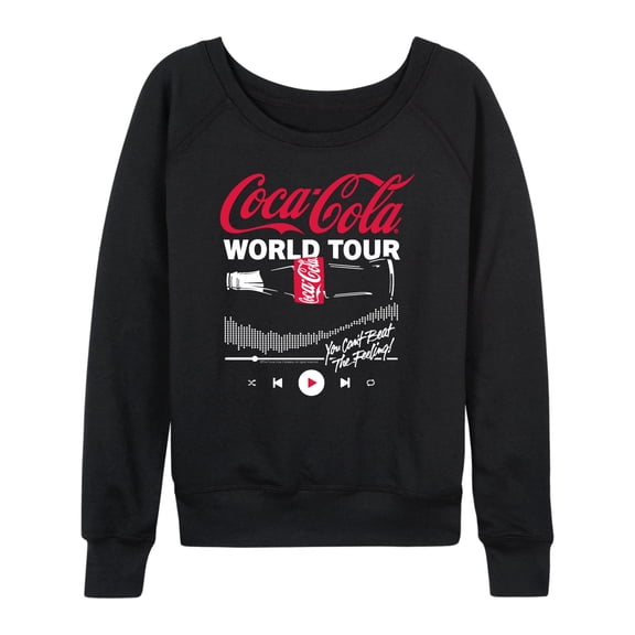 Coca-Cola- World Tour Bottle - Women's French Terry Long Sleeve Pullover