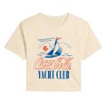 thumbnail image 1 of Coca-Cola - Yacht Club - Juniors Cropped Graphic T-Shirt, 1 of 3