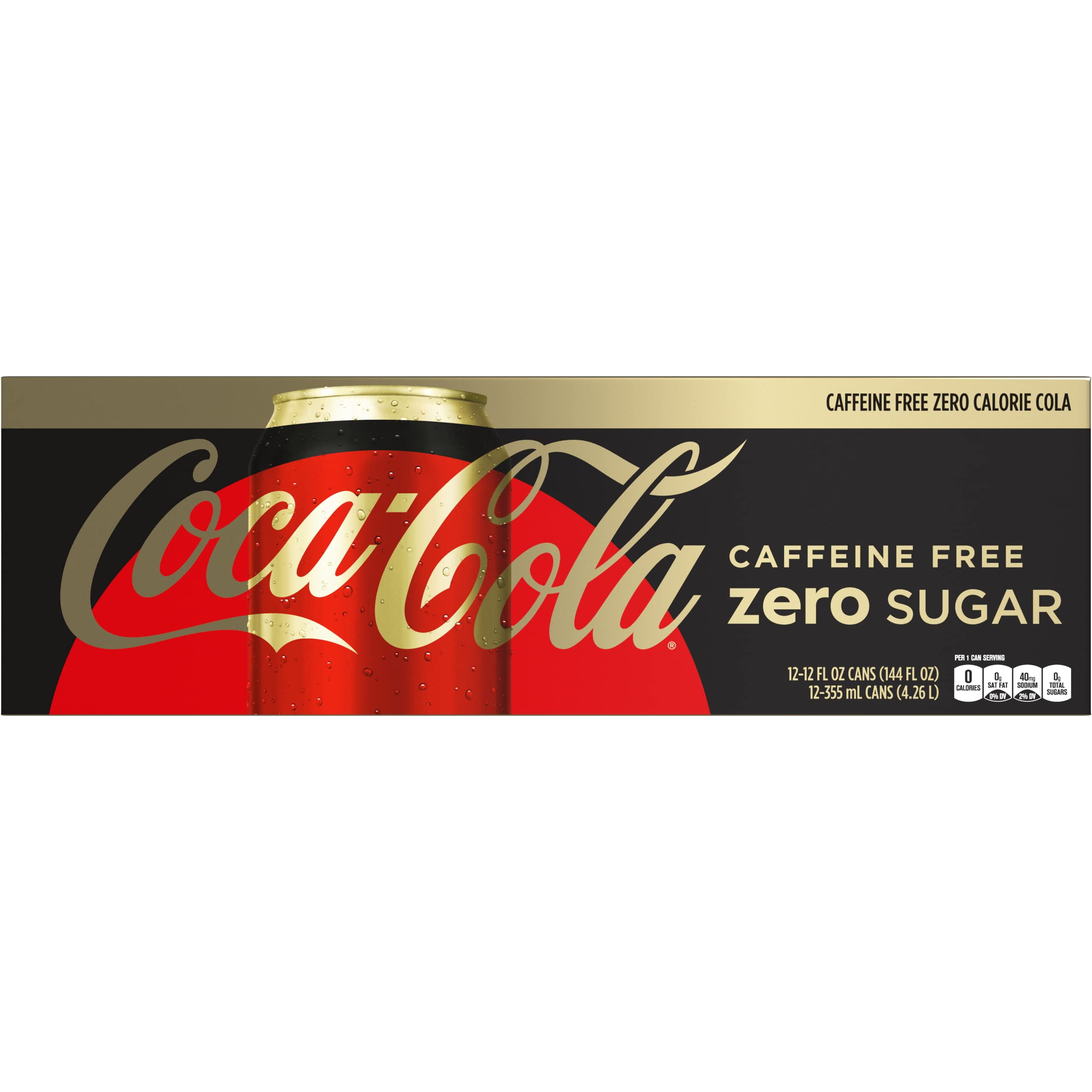 CocaCola Zero CaffeineFree Soda, 12 Fl Oz (Pack Of 12)