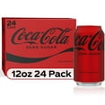 CocaCola Zero Sugar, Caffeine, SugarFree Soda Pop, 12 fl oz Can Case, 24 Pack