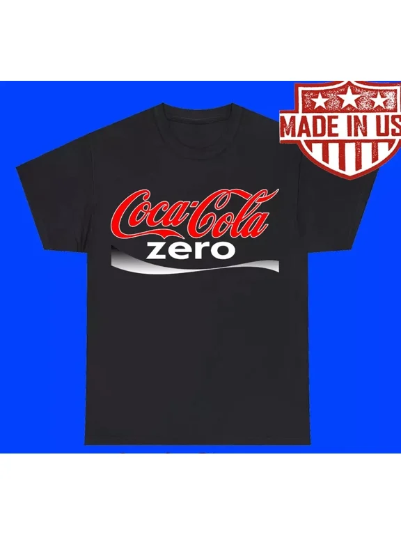 Coca Cola Zero Men's Black Size S to 5XL T-Shirt
