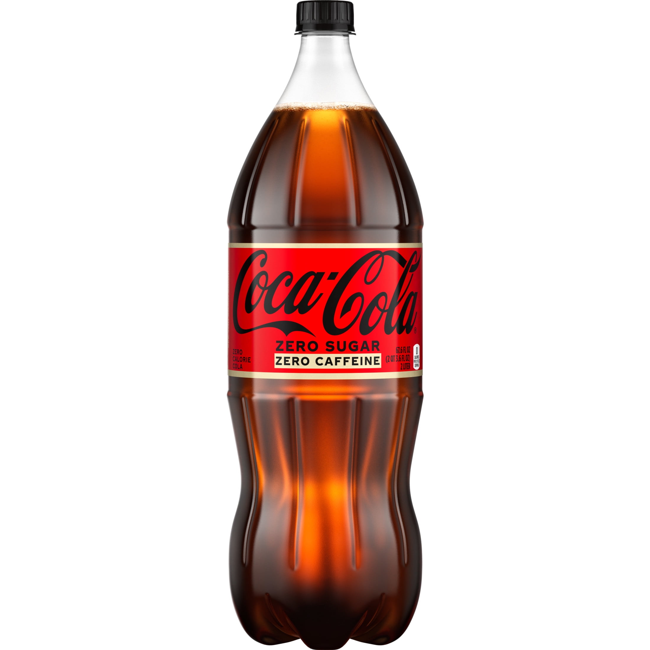 Coca-Cola Zero Sugar, Caffeine Free Soda Pop, 2 Liter Bottle