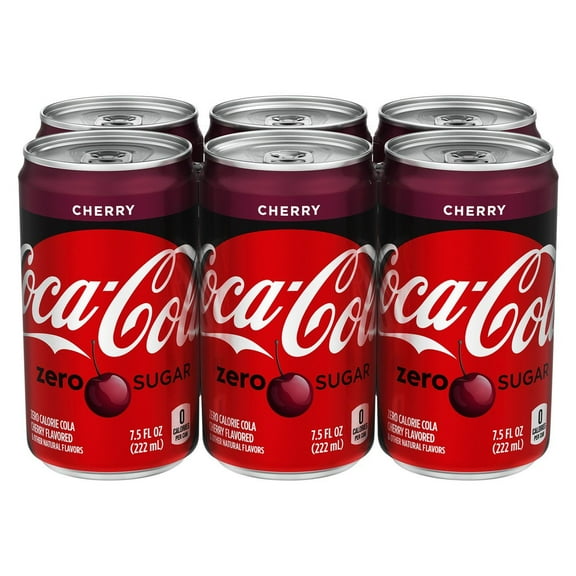 Coca-Cola Zero Sugar Cherry Coke 7.5 oz Cans - 6 pk