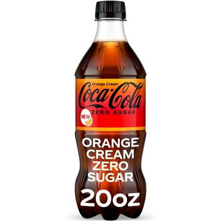Coca-Cola Zero Sugar Orange Cream Soda, 20 oz. bottle