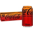 thumbnail image 1 of Coca-Cola Zero Sugar Orange Cream Soda Pop, 12 fl oz, 12 Pack Cans, 1 of 15