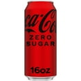 thumbnail image 1 of Coca-Cola Zero Sugar Sugar-Free Cola Soda Pop, 16 fl oz Can, 1 of 16