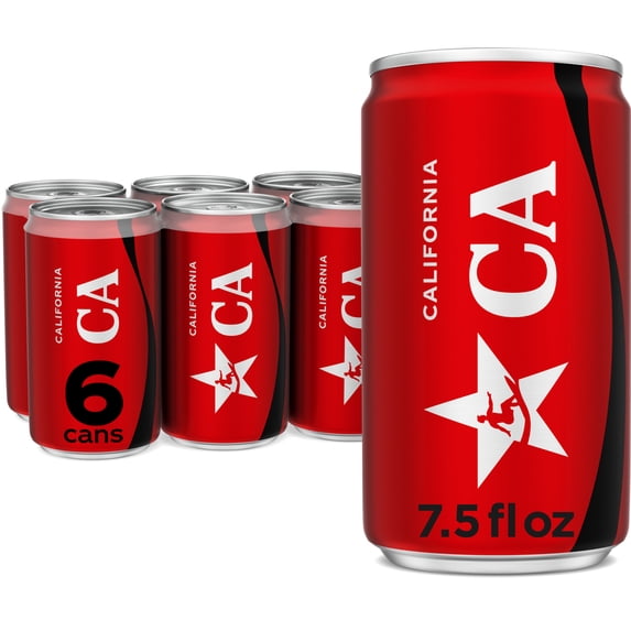 Coca-Cola Zero Sugar Soda Pop Mini Cans, 7.5 fl oz, 6 Pack