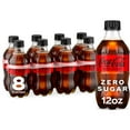 thumbnail image 1 of Coca-Cola Zero Sugar Sugar-Free Soda Pop, 12 fl oz Bottles, 8 Pack, 1 of 16