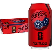 Coca-Cola Zero Sugar Soda Pop Cans, 12 fl oz, 24 Pack