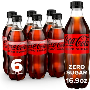 Coca-Cola Zero Sugar Sugar-Free Soda Pop, 16.9 fl oz Bottles, 6 Pack
