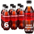 thumbnail image 1 of Coca-Cola Zero Sugar Soda Pop Bottles, 16.9 fl oz, 6 Pack, 1 of 16