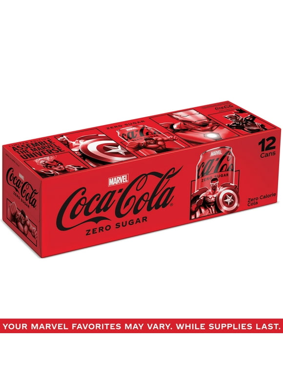 Coca-Cola Zero Sugar Sugar-Free Soda Pop Fridge Pack, 12 fl oz Cans, 12 Pack
