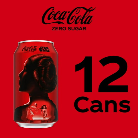 Coca-Cola Zero Sugar Sugar-Free Soda Pop Fridge Pack, 12 fl oz Cans, 12 Pack
