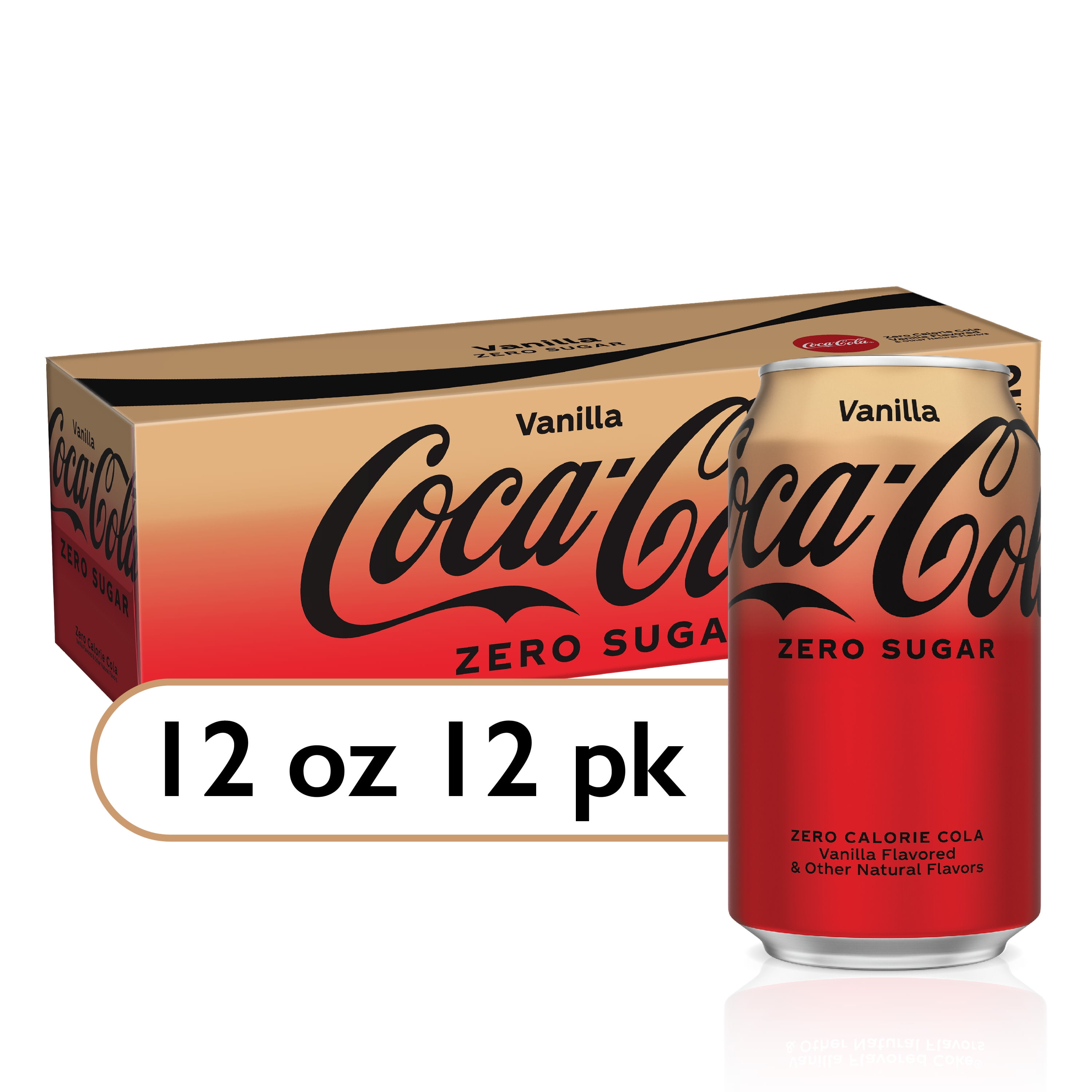 Coca-Cola Zero Sugar Vanilla Cola Soda, 12 fl oz - Kroger