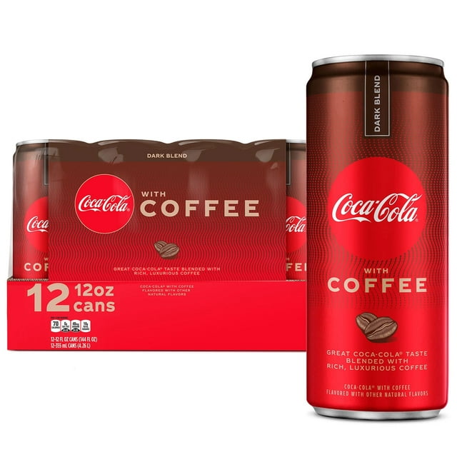 Coca-Cola with Coffee Dark Blend Soda, 12 Fl Oz, 12 Count