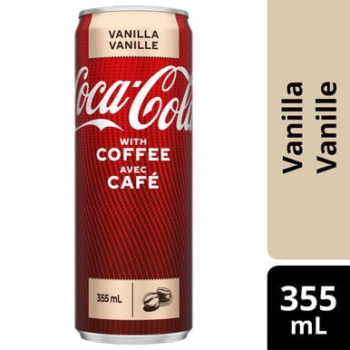 Coca-Cola with Coffee, Vanilla Flavor, 355mL/12.4 oz. Can
