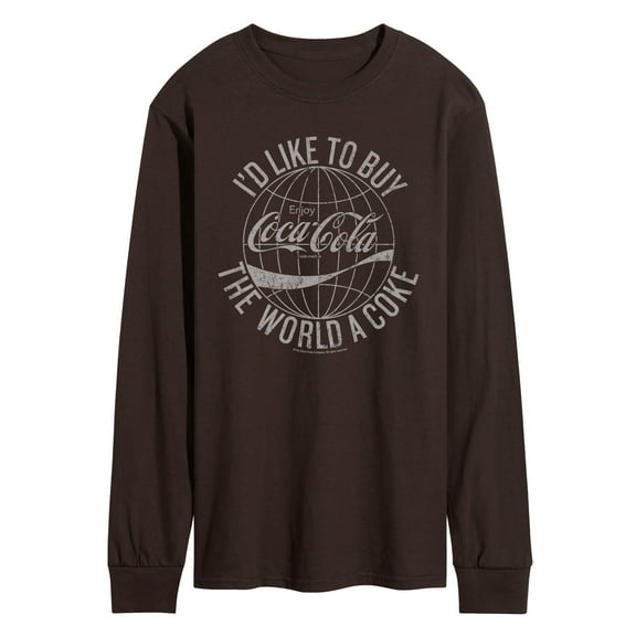 Coca-cola - Buy The World A Coke - Men's Long Sleeve Graphic T-shirt