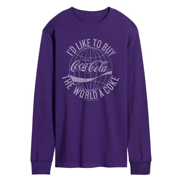 Coca-cola - Buy The World A Coke - Men's Long Sleeve Graphic T-shirt