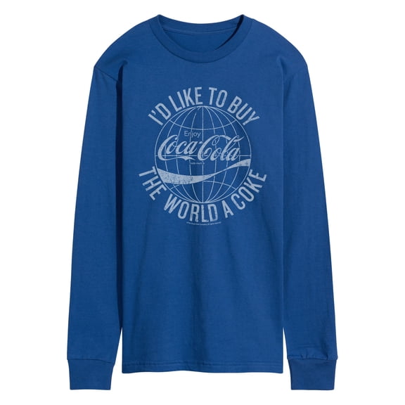 Coca-cola - Buy The World A Coke - Men's Long Sleeve Graphic T-shirt