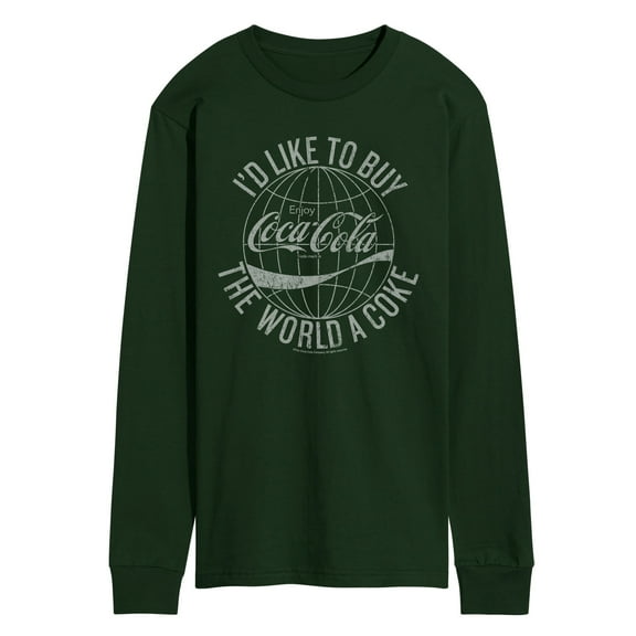 Coca-cola - Buy The World A Coke - Men's Long Sleeve Graphic T-shirt