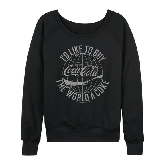 Coca-cola - Buy The World A Coke - Women's French Terry Long Sleeve Shirt