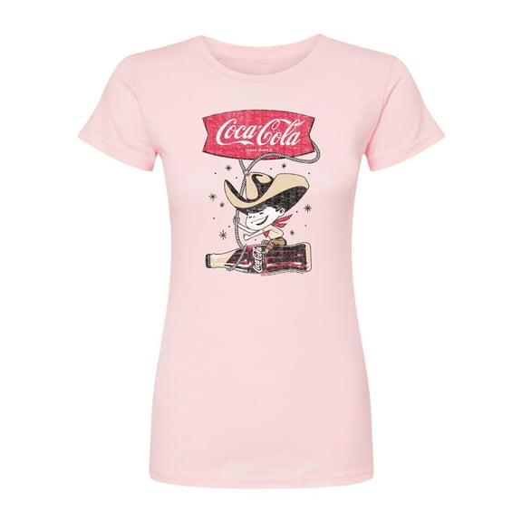 Coca-Cola - Coca Cola Cowboy - Juniors Fitted Graphic T-Shirt