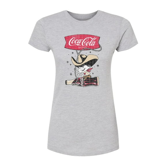 Coca-Cola - Coca Cola Cowboy - Juniors Fitted Graphic T-Shirt