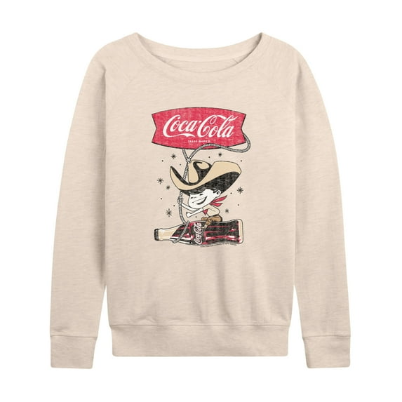 Coca-Cola - Coca Cola Cowboy - Women's French Terry Long Sleeve Pullover