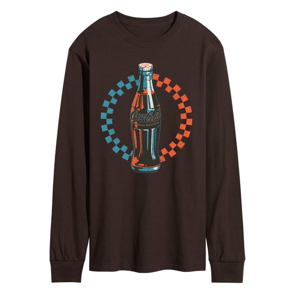 Coca-cola - Coke Bottle Checks - Men's Long Sleeve Graphic T-shirt