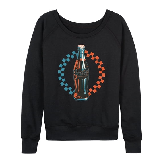Coca-cola - Coke Bottle Checks - Women's French Terry Long Sleeve Shirt