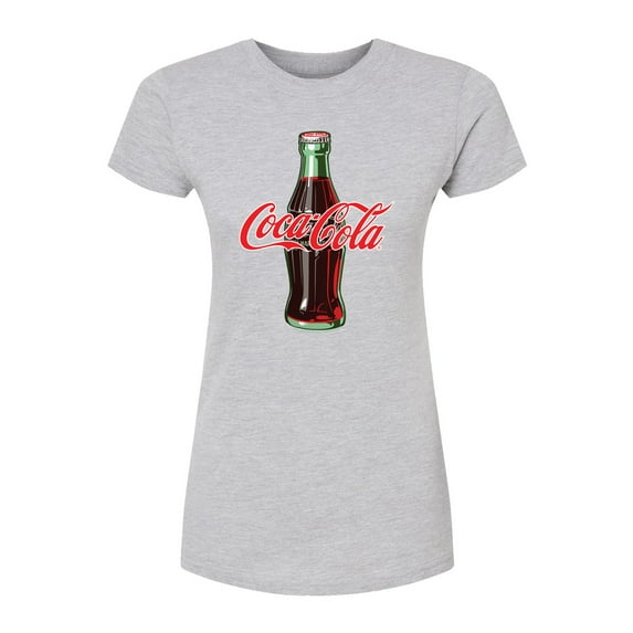 Coca-cola - Coke Bottle Logo - Juniors Fitted Graphic T-shirt
