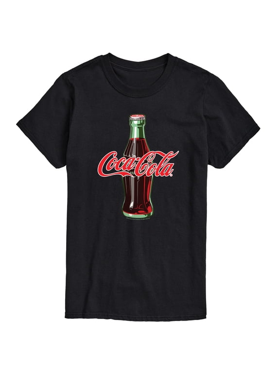- Coke Bottle Logo Men's Short Sleeve Graphic T-Shirt