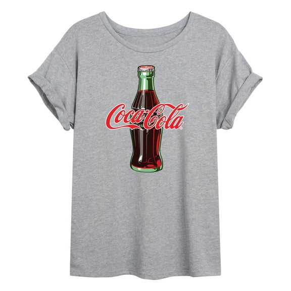 Coca-cola - Coke Bottle Logo - Women's Oversized Graphic T-shirt