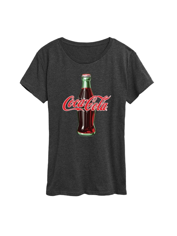 - Coke Bottle Logo Women's Short Sleeve Graphic T-Shirt
