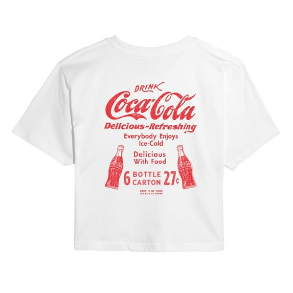 Coca-Cola - Coke Heritage - Juniors Cropped Graphic T-Shirt