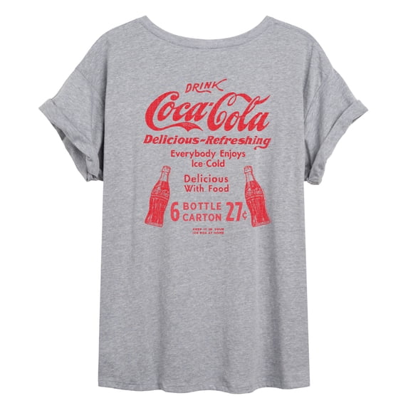 Coca-Cola - Coke Heritage - Juniors Oversized Graphic T-Shirt